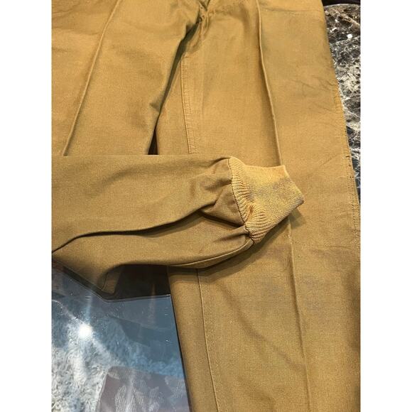 NWT Deadstock BullsEye Bill Men's Olive Waxed Waterproof  Hunting Pants Size 32 - Picture 4 of 4